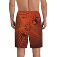 thumbnail image 2 of Balery Spider Web Men's Cotton Knit Pajama Shorts Waistband & Pockets,Short Pajama Pants-XX-Large, 2 of 8