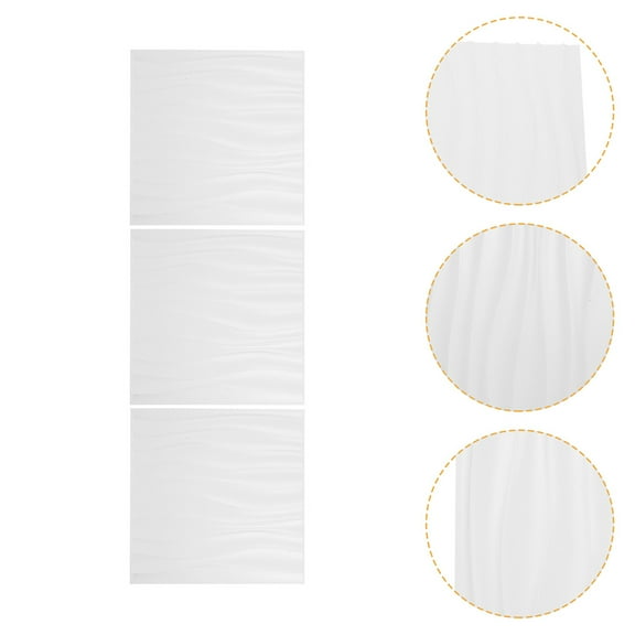 Masteelf 3Pcs 30X12in Fire Retardant PVC Panels for Homeowners Decor