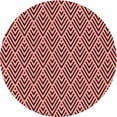 thumbnail image 1 of Ahgly Company Indoor Round Patterned Light Salmon Pink Area Rugs, 8' Round, 1 of 6