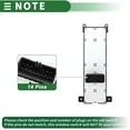 thumbnail image 4 of Interruptor de ventana eléctrica Unique Bargains para Hyundai Sonata 2008 2009 2010 No.935703K600, 4 of 7