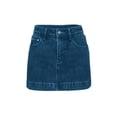 thumbnail image 5 of Soyumi Womens Denim Skort, High-Stretch,High Waisted,Y2K Mini Jean Skirt Shorts Stretchy Denim Skirt with Shorts Y2K Casual Summer Skorts Skirts, Dark Blue, 5 of 8