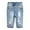 LightBlue-2651, variant on Infant Jeans,Baby Toddler Elastic Waist with D-ring 4 Ripped Holes Denim Pants,Light Blue,18-24 Months