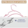 thumbnail image 6 of ACSTEP 40 Pack Kids Hangers Plastic,Toddler Baby Clothes Hangers,11.4 Inch, Pink, 6 of 7