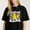 Black-1, variant on Marble Print Bostie Mom Design Printing T Shirt Tee for Women