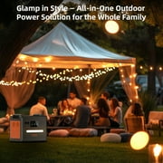 SolarPlay 2500W(Peack 4800W) Portable Power Station 2304Wh LiFePO4 Solar Generator Fast Charging for Home Backup Outdoor Camping