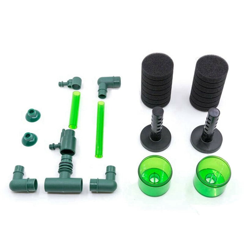 4X S Double Head Water Filter Aquarium Fishtank Sponge Water Filter Air Pump Fish Tank Cleaning Filter