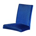 thumbnail image 4 of DOLITY Stretch Short Dining Room Chair Seat Cover Slipcovers Removable Dark Blue, 4 of 9