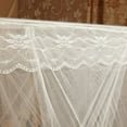 thumbnail image 6 of D-GROEE Cozy Lace Mosquito Bed Canopy for Girls Romantic White Square 4 Corners Canopy, 6 of 7