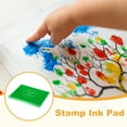 thumbnail image 3 of Uxcell Large Emerald Green Stamp Ink Pad, 3.9x4.7 Inch Washable Craft Finger Stamps Pad for Paper Wood Fabric Inkpad DIY Card Making, 3 of 7