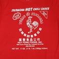 thumbnail image 3 of Sriracha Hot Chili Sauce Junior Women's Hi-Low Red T-Shirt (XS), 3 of 3