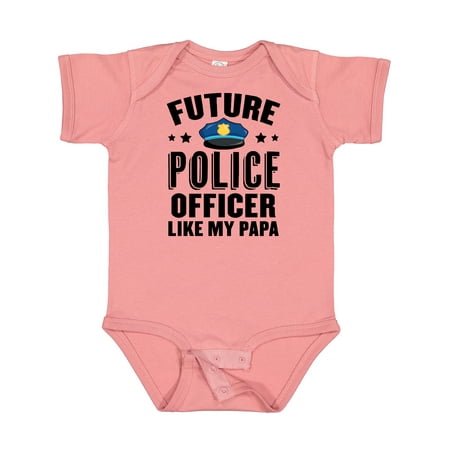 

Inktastic Future Police Officer Like My Papa Gift Baby Boy or Baby Girl Bodysuit