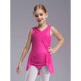 thumbnail image 3 of CHICTRY Kids Girls Ballet Lyrical Dance Leotard Glittery Rhinestones Sleeveless Figure Skating Dress Hot Pink 16, 3 of 7