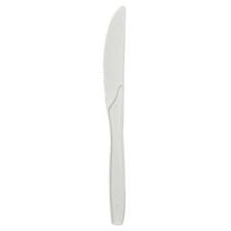 Karat Cafe Polypropylene Plastic Medium Disposable Knives, White, 100 Count