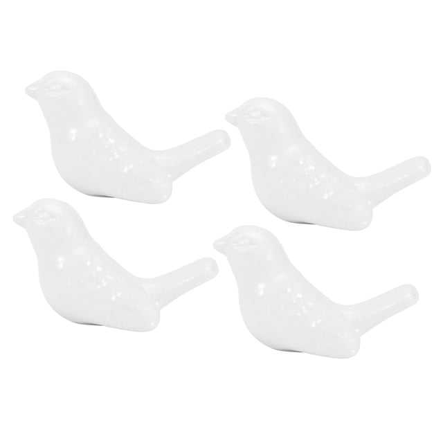 Manijas para cajones, juego de 4 tiradores de cerámica con forma de pájaro, tecnología de vanguardia