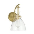 thumbnail image 2 of Warm Brass One Light Wall Sconce from the Foster Collection, 2 of 5