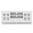 thumbnail image 5 of Acadian 60 inch Wide Solid Wood Transitional TV Stand in White For TVs up to 65 inches, 5 of 13