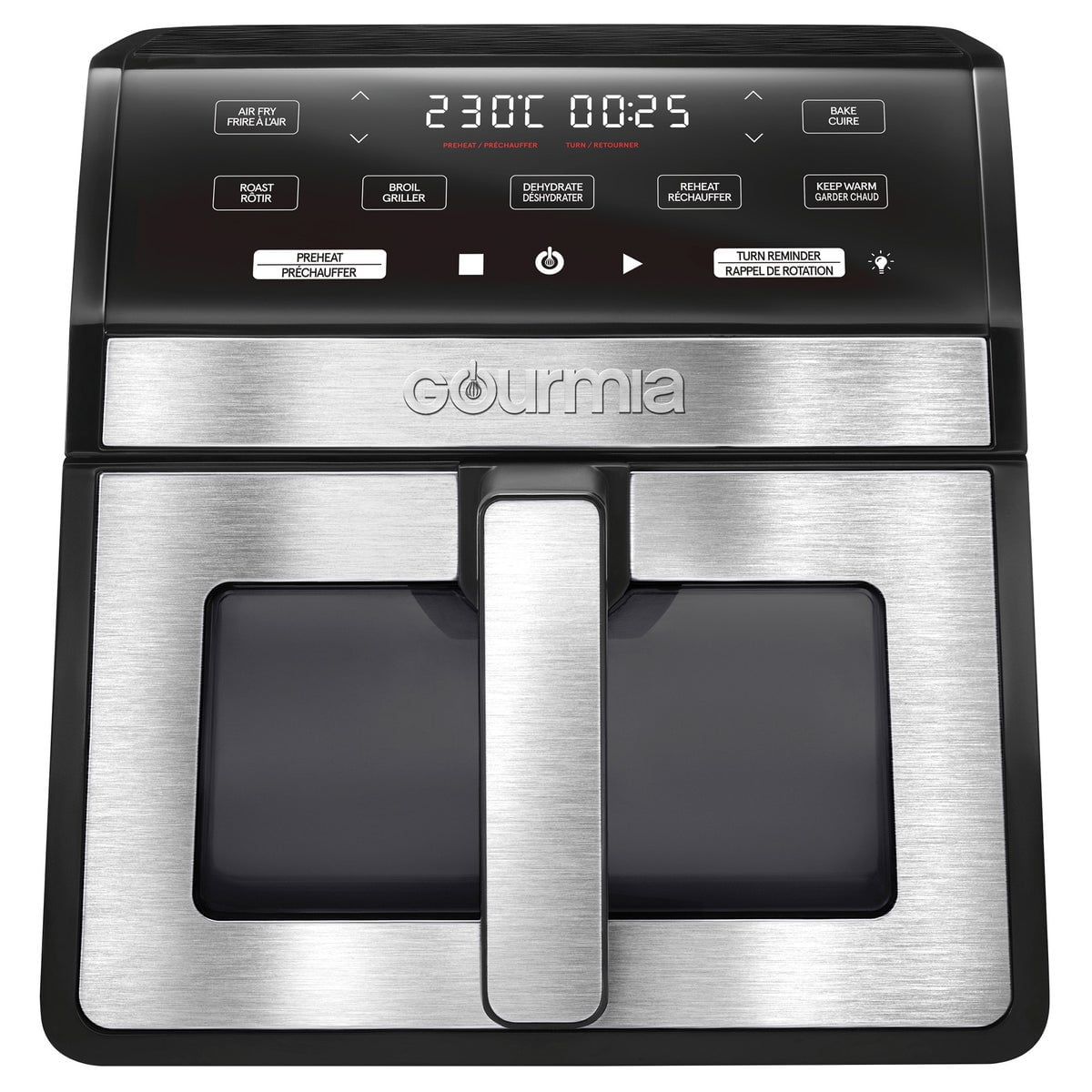 キッチン家電 GOURMIA 7-QT DIGITAL AIR FRYER Gourmia Air Fryer Oven with Digital Display and 12 Presets