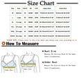 thumbnail image 3 of Abomasnow 3 PCs Women's Front Closure Sports Bras Front Button Bra Full Coverage Convenient Snap Sleep Bra No Wire Everyday Sleep Bras, 3 of 3