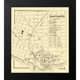 thumbnail image 2 of Beers 20x22 Black Modern Framed Museum Art Print Titled - New Castle Delaware Landowner - Beers 1868, 2 of 5