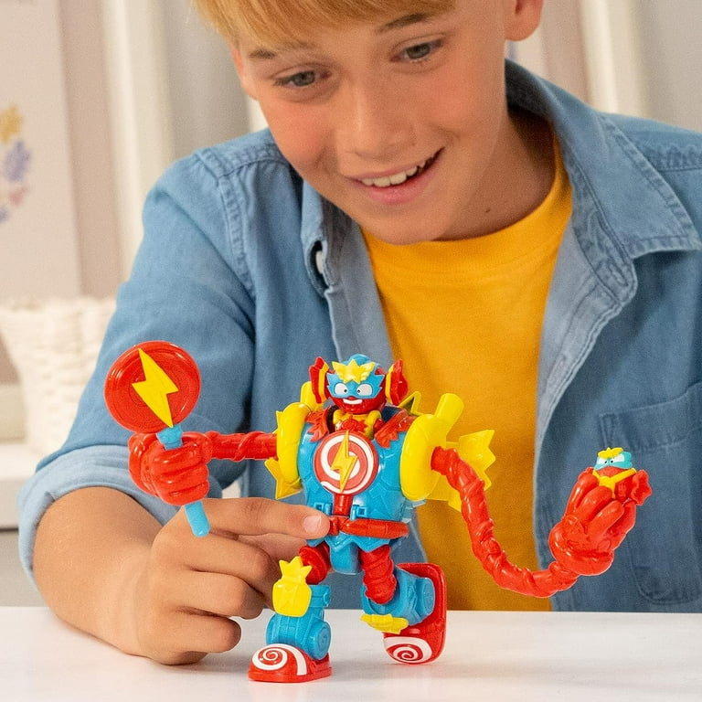 SUPERTHINGS Mega-K Superbot Action Figure - Articulated Villain Robot With Kazoom Kid & Combat Accessories