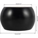 thumbnail image 5 of Set of 4 Round Wooden Furniture Legs, Height 5cm, for Sofa, Bed, Armchair, Wardrobe, with Screws and Ribbon (Black), 5 of 5