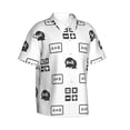 thumbnail image 2 of Hawaiian Shirt For Men, Math Algorithm Print Mens Button Down Short Sleeve Shirt, Summer Beach Shirts For Men, 2 of 2