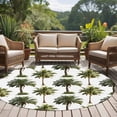 thumbnail image 4 of Round Rug 6Ft Washable Non-Slip, Tropical Trees Circle Area Rugs for Living Room Bedroom, Summer Palm Trees Botanical Vintage Green Indoor Floor Mats Carpet Runner for Home Decor Aesthetic, 4 of 8