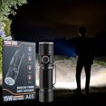 thumbnail image 1 of Linterna Ozmmyan de 3 LED, potente y superbrillante, recargable, con 5 modos de iluminación, ideal para emergencias, exteriores, hogar, camping, senderismo, regalo en oferta., 1 of 8