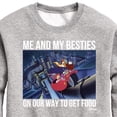 thumbnail image 3 of Disney - Darkwing Duck - Me & My Bestie Getting Food - Toddler & Youth Crewneck Fleece Sweatshirt, 3 of 5