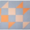 thumbnail image 5 of Hakuna Matte: Stylish Baby Play Mat: Grey-Beige-Orange - 72x48", 48 Triangle Foam Floor Tiles & 20 Side Borders, Thick Puzzle Mat, Crawling & Playtime, 5 of 5