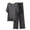 Dark Gray, variant on yunLCZ Womens Nightgowns Women's Pajama Set Layer Short Sleeve Top And Long Pants Nightdress for women