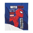 thumbnail image 1 of Cobertor Frazada Marvel spiderman 127 cm x 152 cm azul, 1 of 5
