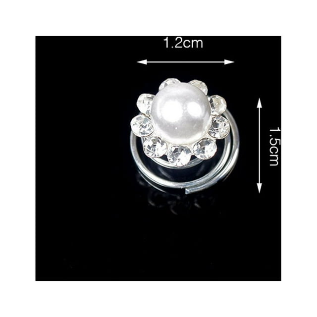 12 Pcs Épingle à Cheveux Spirale en Cristal pour Femmes/mariée, Pinces à Cheveux en Strass, Accessoires, Épingle à Cheveux en Cristal pour Femmes, Spirale pour Fête Mariage