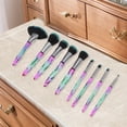 thumbnail image 5 of Unique Bargains 10 Pcs Durable Lightweight Makeup Brush Set for Business Travel Green Artificial Fiber Wool Plastic, 5 of 5
