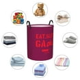 thumbnail image 6 of XMXY Round Laundry Basket Organizer, Game Slogan Design Print Red Waterproof Collapsible Dirty Clothes Basket Laundry Hamper, Medium Size, 6 of 8