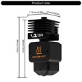 thumbnail image 3 of Detachable Nozzle Hotend High Temperatured 0.2/0.4/0.6/0.8mm Steel Nozzles Brass Heater Block For Mini 3D Printer, 3 of 4