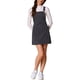 thumbnail image 2 of Vestido de tirantes ajustables para mujer INSPIRE CHIC, falda tipo peto A-Line con cremallera lateral invisible, casual, color gris oscuro M, 2 of 6