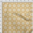 thumbnail image 4 of oneOone Silk Tabby Yellow Fabric Geometric Craft Projects Decor Fabric Printed By The Yard 42 Inch Wide, 4 of 4