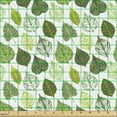 thumbnail image 2 of Ambesonne Leaves Fabric by the Yard Upholstery, Greenery Foliage Details, 1 Yard, Green Pale Green, 2 of 5