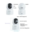 thumbnail image 4 of 5Ghz WiFi Security Camera, ZOSI 3MP Baby/Pet Monitor, 2K 360°View WiFi Camera with PIR Motion Sensor,Pan/Tilt Indoor Camera for Home/Office, 2 Way Audio, Night Vision, 4 of 11