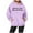 Purple, variant on Hoodies Sweatshirt for Women Jesus Loves You Print Hooded Sweatshirts Letter Print Hoodies Oversized Pullover Sweatshirts Womens Fall Outfits 2025 Young Women's Wear