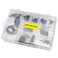 40/45Pcs Fishing Rod Guide Rings Guides Tip Set Repair Kit with Fish