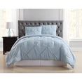thumbnail image 1 of Truly Soft Everyday Pleated Comforter Set, Full/Queen, Light Blue, 1 of 4