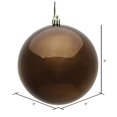 thumbnail image 2 of Vickerman N596875S 3 in. Chocolate Shiny Christmas Ornament Ball - 32 per Box, 2 of 2