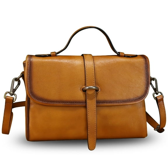 Genuine Leather Purses and Handbags Women Vintage Crossbody Shoulder Bag Satchel