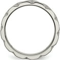 thumbnail image 2 of Titanium Satin And Polished 6mm Notched Band (Size 9.5) Made In China tb327-9.5, 2 of 5