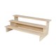 thumbnail image 2 of Soporte de exhibición de objetos coleccionables Soporte de exhibición de madera Estante elevador de exhibición de madera para 3 capas 40cm, 2 of 7