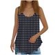thumbnail image 2 of Puntoco Tops sin mangas para mujer Tops casuales de verano a la moda con cuello redondo holgados y estampados sin mangas para mujer, 2 of 5