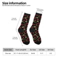 thumbnail image 4 of Goofa Red Chili Printed Men's Crew Socks, Soft Durable Breathable Moisture-Wicking with Odor Control Cotton socks, 4 of 9