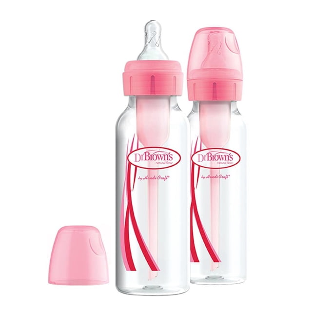 Set de Biberones Dr. Brown's Options + 8 oz - 250 ml 3 Piezas Rosa